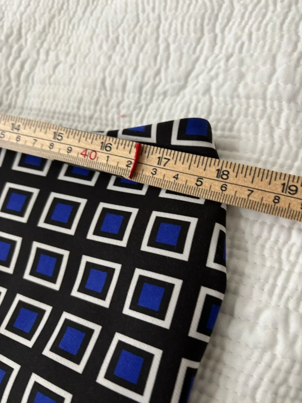 Black Label by Chicos Straight Leg Geometric Print Pants - Blue/Black Size 2.5